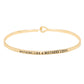 "Nothing like a Mother's Love" Metal Hook Bracelet Bangle