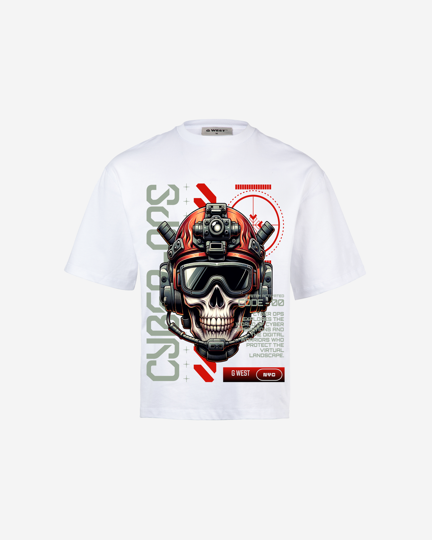 G WEST CYBER OVERSIZED T-Shirt Mens