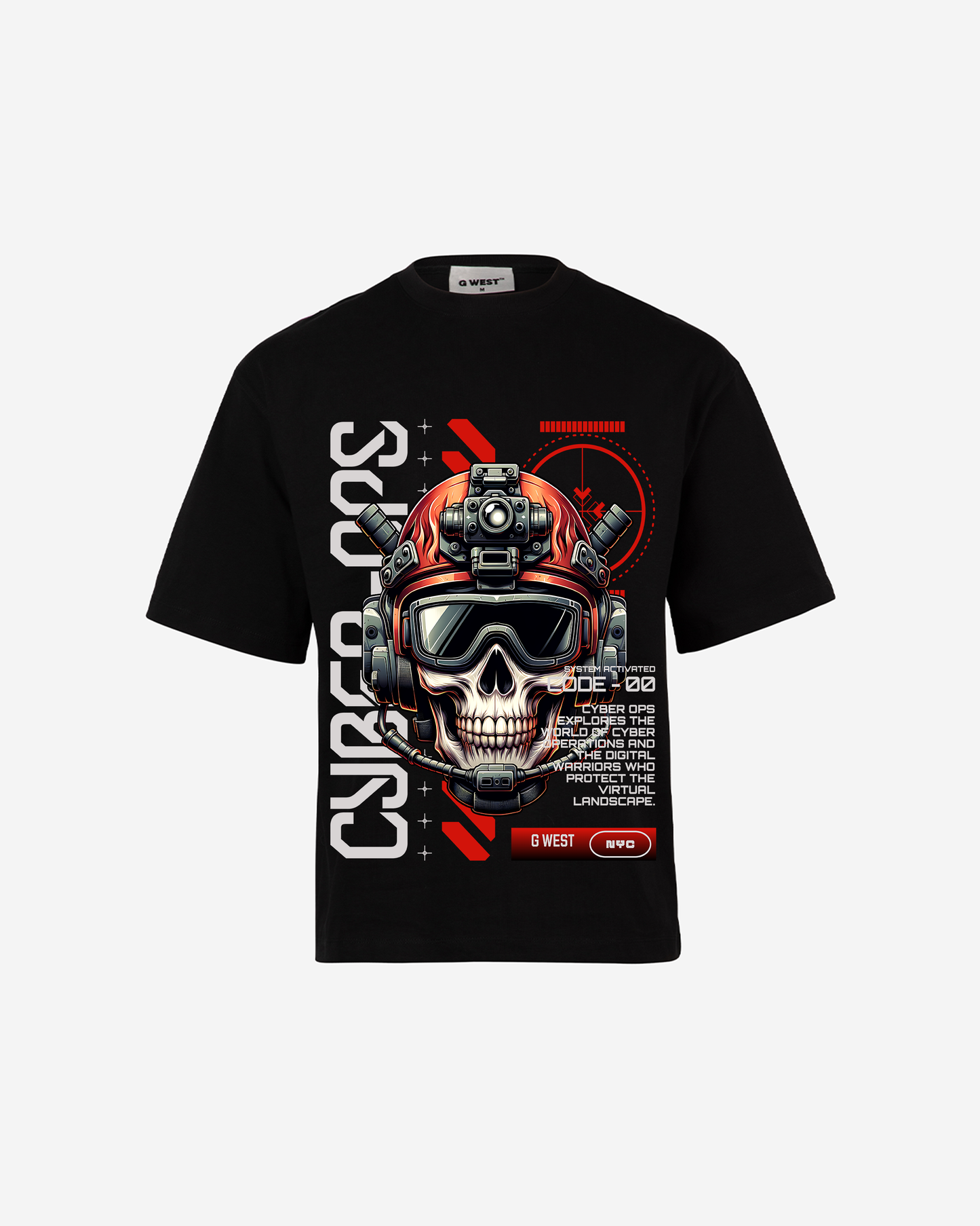 G WEST CYBER OVERSIZED T-Shirt Mens