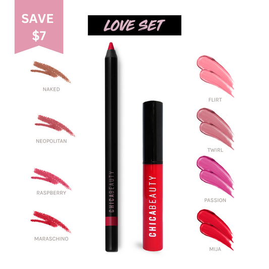 SET AMOR (Lápiz Labial + Delineador de Labios)