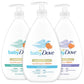 Dove Baby Loción Paquete – Cuidado para Piel Sensible Hipoalergénica Loción Nutritiva e Hidratante para Bebés para Recién Nacidos Humedad Enriquecida, Humedad Calmante y Humedad Sin Fragancia 20 oz (Set de 3 Piezas)