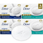 Paquete variado de 4 barras de jabón Dove Beauty Bar – Piel sensible sin fragancia + Original con crema hidratante de 2.6 oz cada una