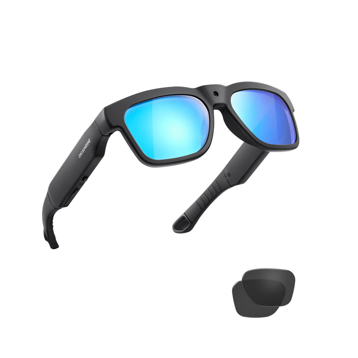 OhO gafas con cámara WiFi de 256 GB y gafas de sol UV400, ideales para actividades al aire libre, transmiten video y fotos desde las gafas a la aplicación con cámara Ultra Full HD