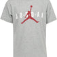 Nike Air Jordan Big Boys (8-20) Short-Sleeve Jumpman T-Shirt Jordan (Grey/White/Red Jumpman Medium)
