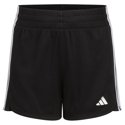 adidas Girls Plus Size 3-Stripes Mesh Shorts Black New