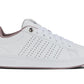 K-Swiss Womens Base Court Sneaker White/Gray Violet/Purple Dove 10 M