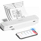 Impresora Portátil Impresora de Transferencia de Calor P831 Soporta Papel Normal de Copia A4 8.5 x 11 Inalámbrico Bluetooth para Teléfono Tableta Impresoras Portátiles Inalámbricas para Viajes Uso Doméstico