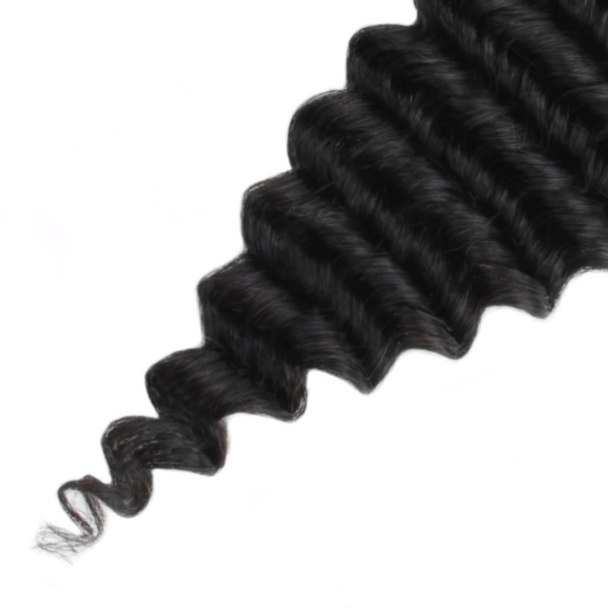 Cierre de cabello humano con encaje HD 5x5 Deep Wave