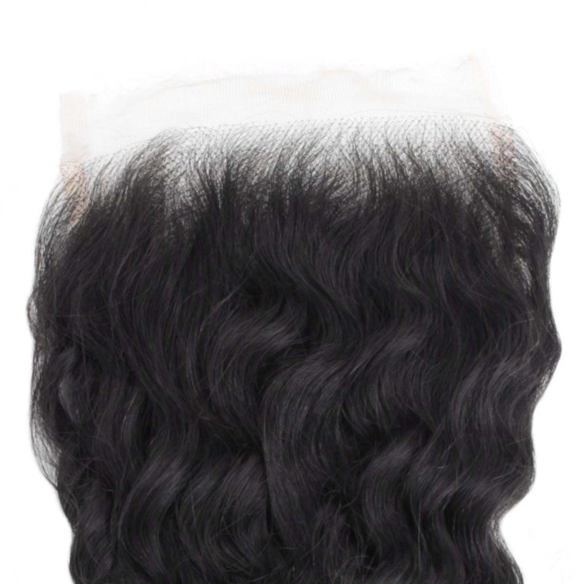 Cierre de cabello humano con encaje HD 5x5 Deep Wave