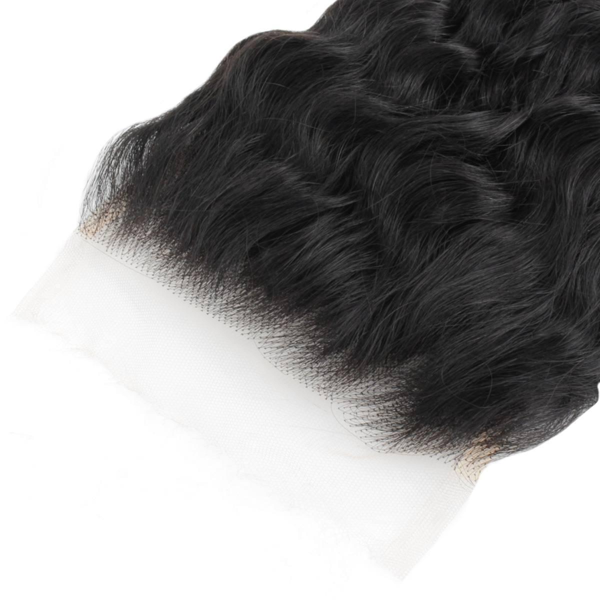 Cierre de cabello humano con encaje HD 5x5 Deep Wave