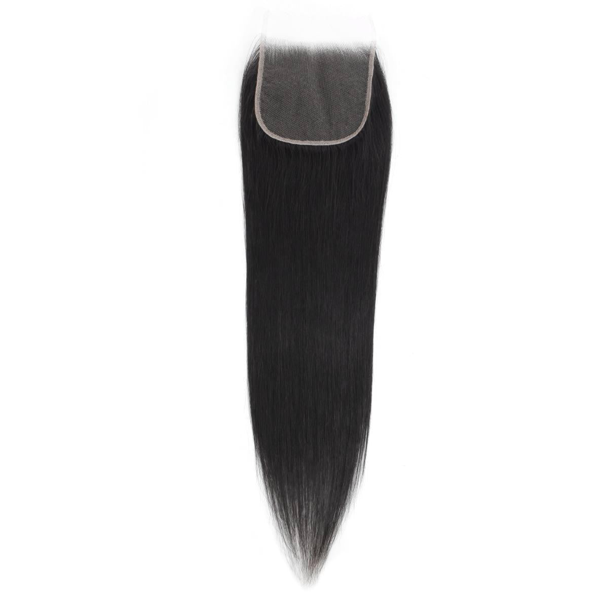 Cierre de cabello humano liso 5x5 HD Lace