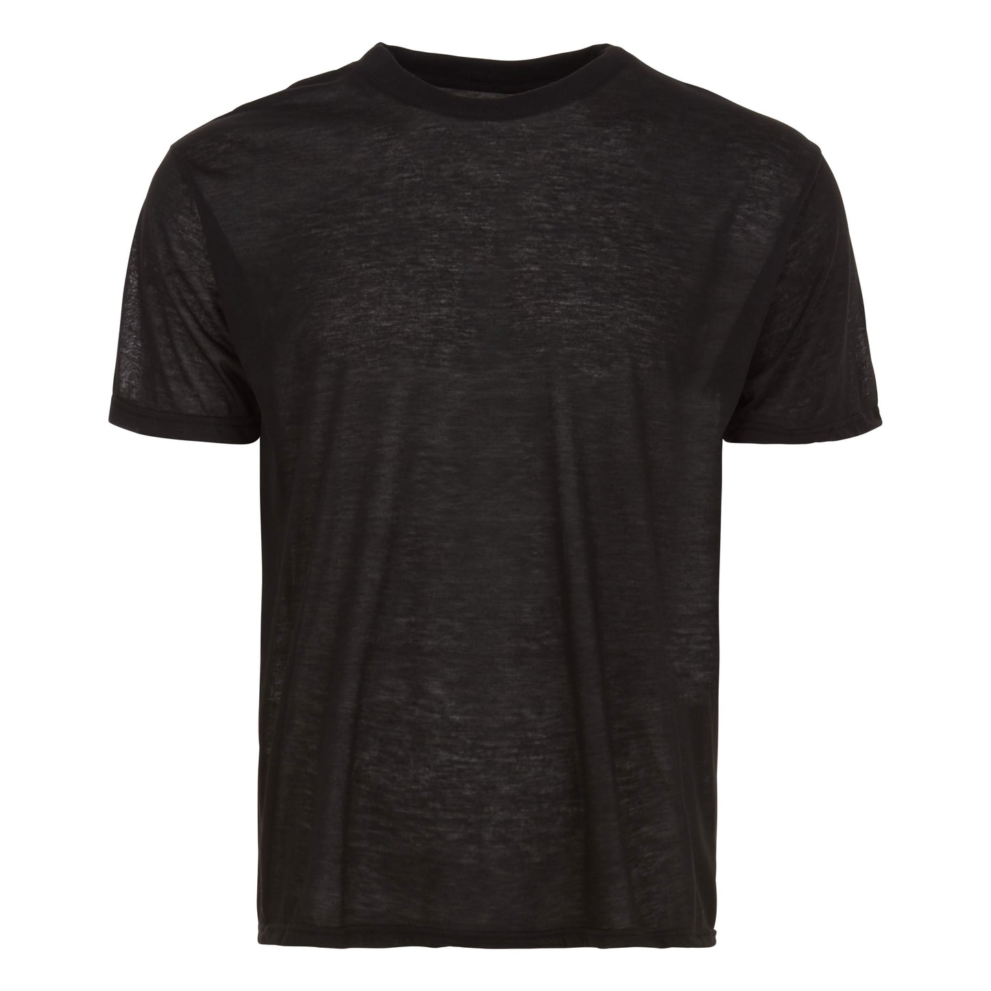6-Pack: Men's Tagless Black Short Sleeve Shirt