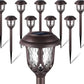 6-Pack: Solar Powered Pathway Lights - Touch-Controlled, Waterproof, Detachable, Energy Efficient, and Wireless Solar Garden Stake Lights