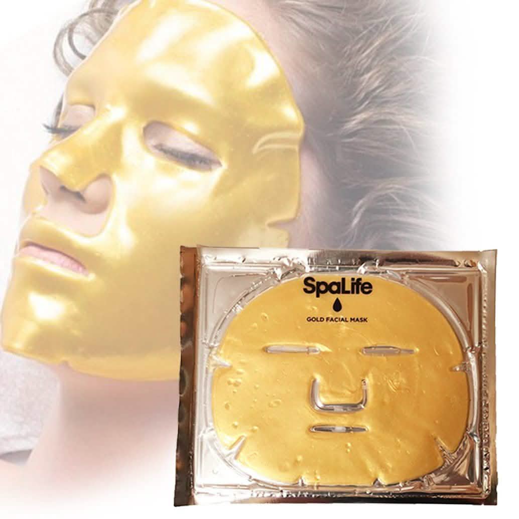 Paquete de 6: Mascarilla de hidrogel antienvejecimiento de oro de SpaLife