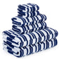 Juego de toallas de secado rápido CP Stratus Stripe de 6 piezas