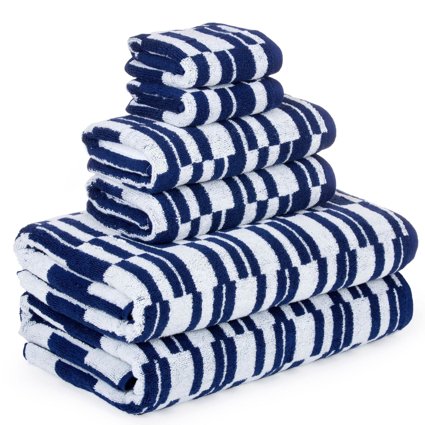 Juego de toallas de secado rápido CP Stratus Stripe de 6 piezas