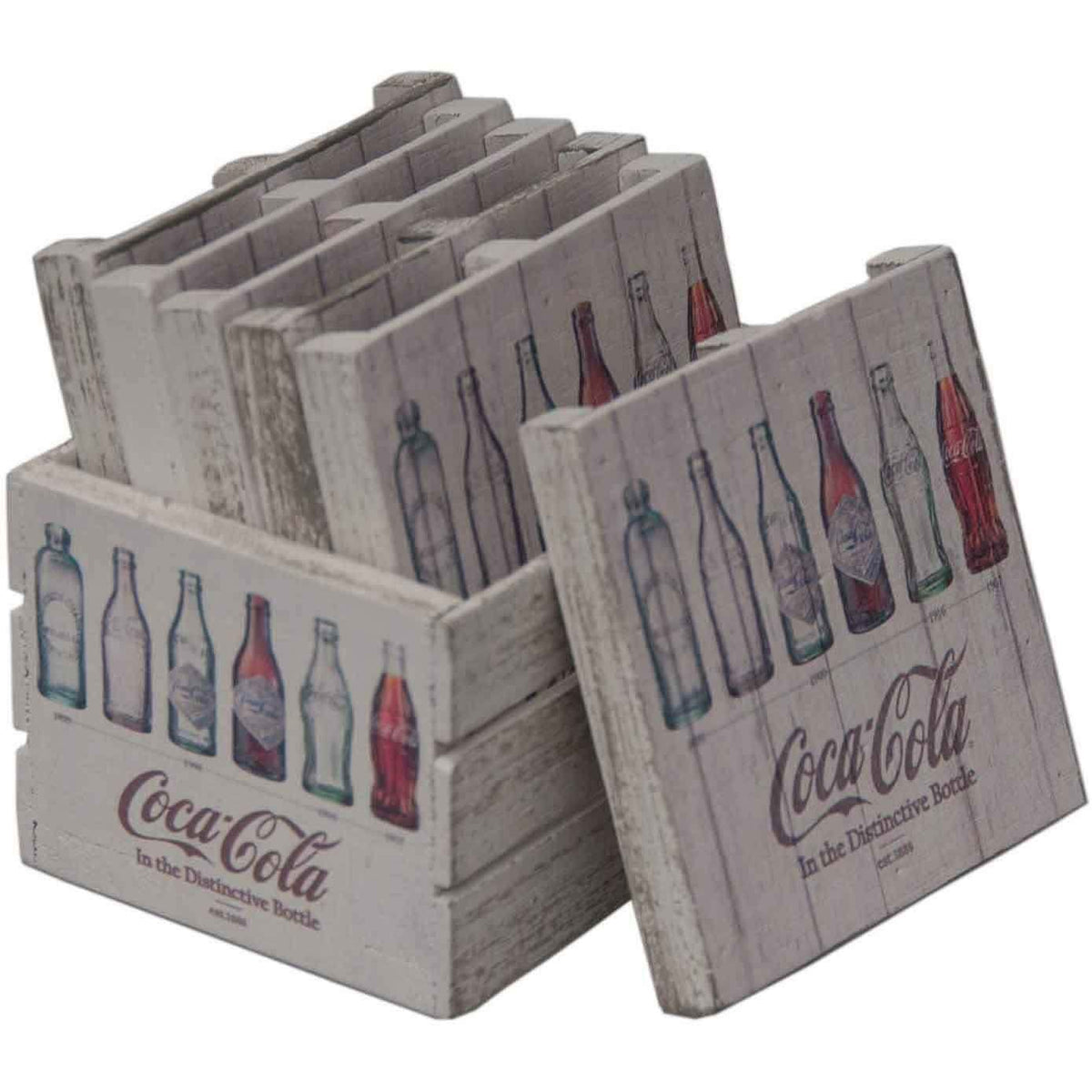 Juego de 6 piezas: Botellas Coca-Cola Contour Evolution de Sunbelt Gifts