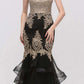 LIQUIDACIÓN - Vestido de Noche Strapless Bordado con Falda en Capas Eureka 6009 (Talla XL)