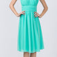 CLEARANCE - Lilac Short Wedding-Guest Dress Ruched-Bodice (Size Medium)