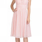 CLEARANCE - Lilac Short Wedding-Guest Dress Ruched-Bodice (Size Medium)