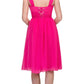 CLEARANCE - Lilac Short Wedding-Guest Dress Ruched-Bodice (Size Medium)