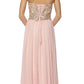 Juliet 608 Embroidered Bodice Long Formal Dress Lace Up Back
