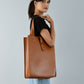 Chestnut Elegance Leather Tote