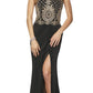 Juliet 614 Sexy Floor Length Formal Gown Cut Out Back Slit