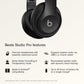 Auriculares inalámbricos supraaurales premium Beats Studio Pro - Hasta 40 horas de batería, cancelación activa de ruido, ideales para viajar y trasladarse, audio USB-C sin pérdidas, compatibles con Apple y Android - Negro (reacondicionado)