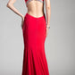 Cinderella Divine 62139 Beaded Cut Out Floor Length Dress