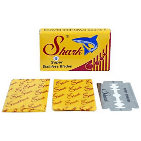 Shark Super Stainless Cuchillas de afeitar de doble filo - Paquete de 5