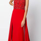 Juliet 628 Embellished Bodice Fit and Flare Prom Gown with Train