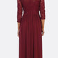 CLEARANCE - Celavie 6305L Three-Quarter Length Lace Sleeve Dress A-line (Size M)