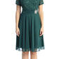 LIQUIDACIÓN - Vestido largo hasta la rodilla Celavie 6320S de manga corta (Talla L)