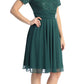 LIQUIDACIÓN - Vestido largo hasta la rodilla Celavie 6320S de manga corta (Talla L)