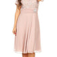 LIQUIDACIÓN - Vestido largo hasta la rodilla Celavie 6320S de manga corta (Talla L)