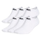 adidas Originals Big & Tall Trefoil No Show Socks (6-Pair) White X-Large