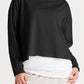Pima Cotton Mini Luxury Boxy T-Shirt - Black