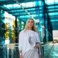 Pima Cotton "Tranquility" Luxury Boxy Tee - As Shown