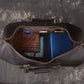 Women's & Men's Layer Cowhide Portable Crazy Horse Leather Large Travel Bags