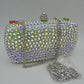 Beaded Evening Clutch Bag with Removable Chain Strap