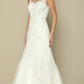 Juliet 654 Mermaid Gown Lace Up Back Embroidered