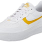 Nike Air Force 1 Platform para mujer Blanco/Ocre amarillo Talla 9.5