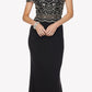 Juliet 660 Cold Shoulder Gown with V-Shape Open Back and Train