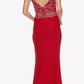 Juliet 660 Cold Shoulder Gown with V-Shape Open Back and Train