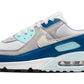 Nike Mens Low-Top Sneakers Pure Platinum White Glacier Blue 8