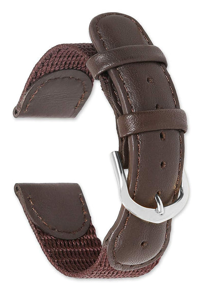 Correa de reloj de cuero marrón deBeer Swiss Army 19mm - Correa de reloj