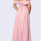 Juliet 676 Cold-Shoulder Formal A-line Dress