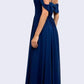 Juliet 676 Cold-Shoulder Formal A-line Dress