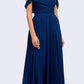 Juliet 676 Cold-Shoulder Formal A-line Dress